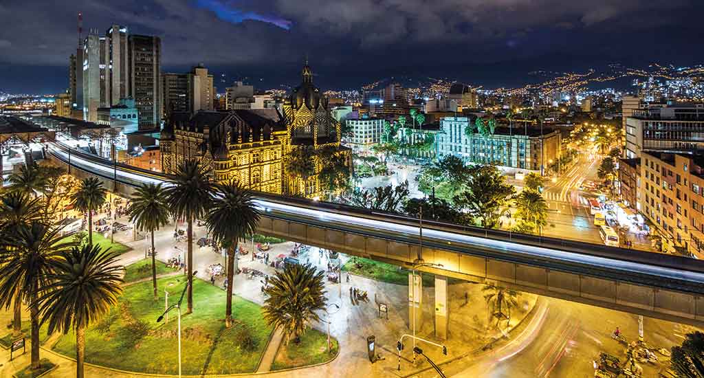 Medellin at night