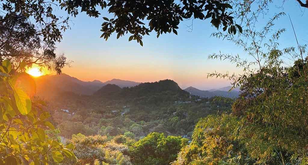 Sunset over Minca