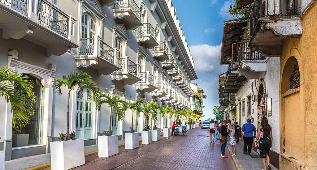 Colonial streets of Panama City