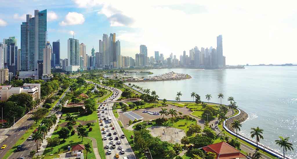 Ariel view of Panama City