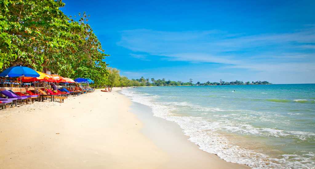 Colourful lounge in Independence beach Sihanoukville