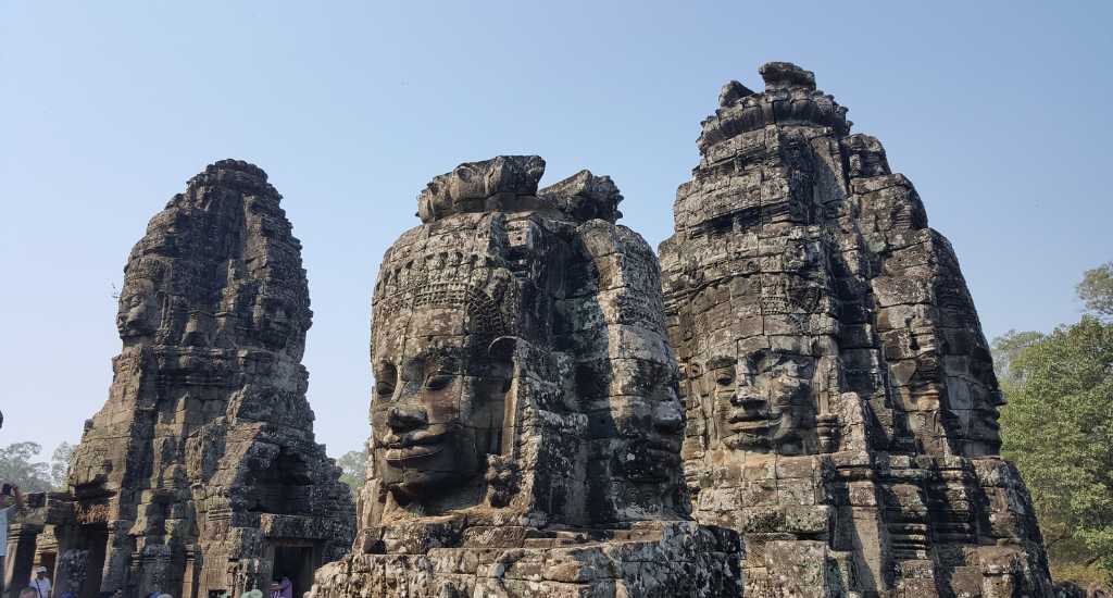 Ancient sculptures in Angkor Wat