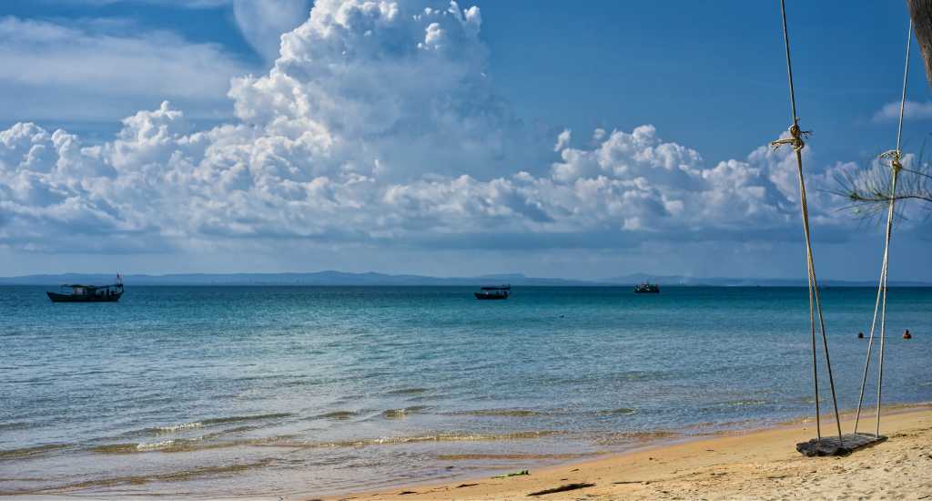 Swing at Lonely beach in Koh Rong