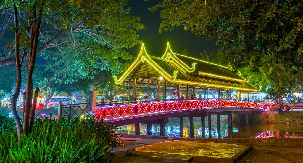 Siem Reap Art centre at night
