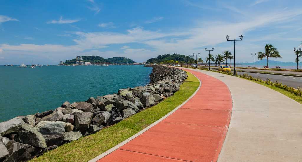 Amador Causeway next to the water