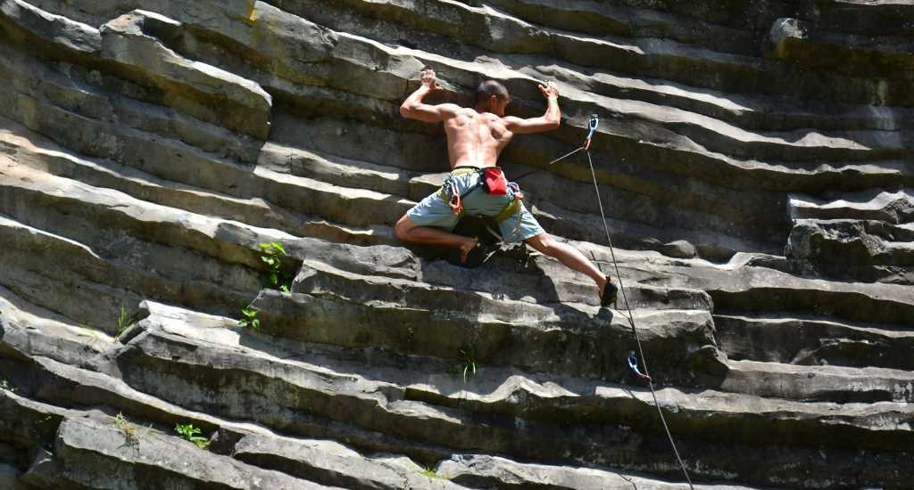 Rock climber in Boquete