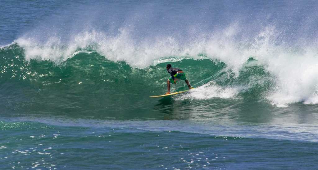 Surfing in Santa Catalina