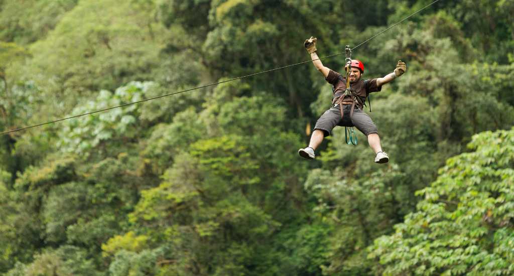 Zipline activity in Boquete