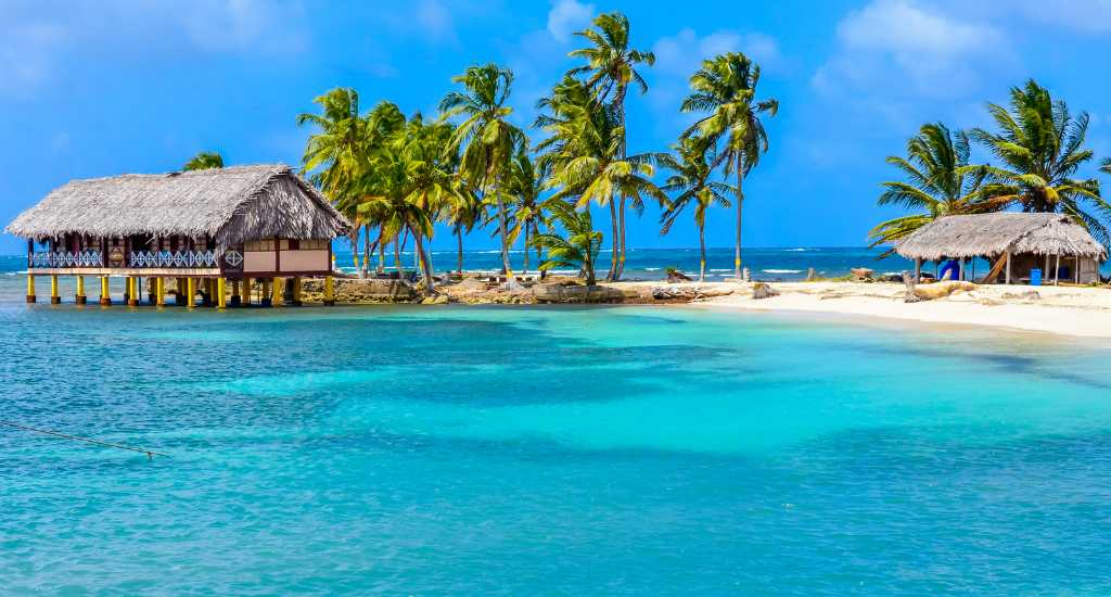Huts on San Blas Island