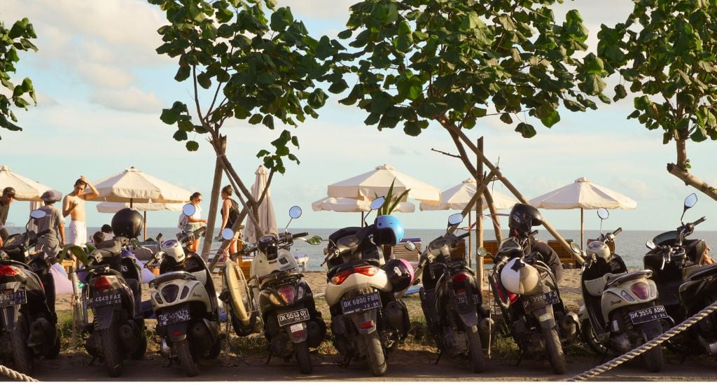 Scooters in Bali
