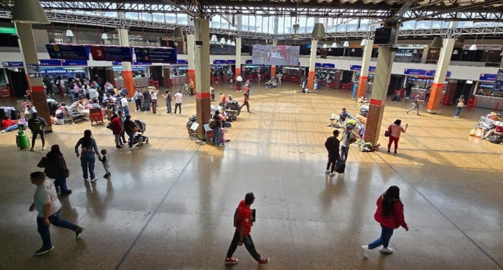 Ticket booths in Terminal de Transporte de Bogotá