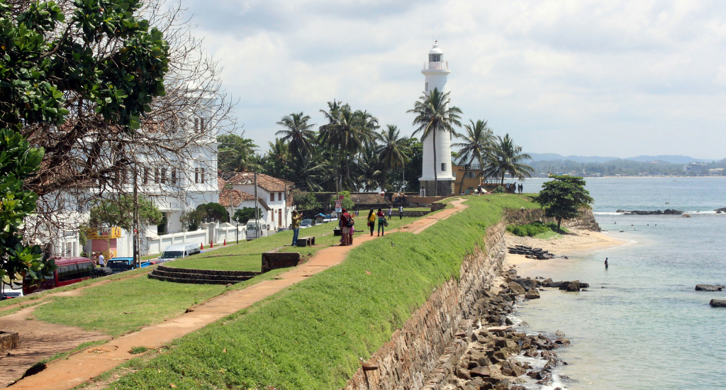 Galle Fort Lighthouse overlooking the Bay of Galle