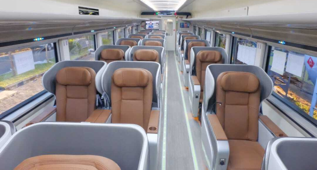 Chairs in a KAI executive luxury class cabin